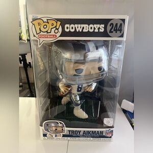 Funko Pop! Football Dallas Cowboys Troy Aikman # 244 Nfl 10 Inches Jumbo